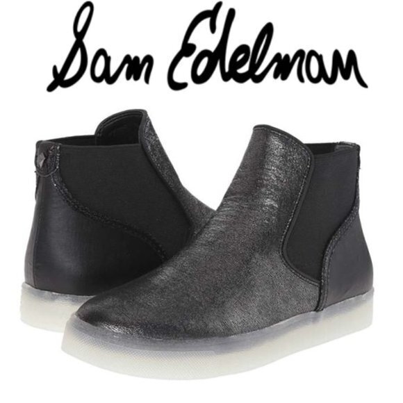 'Margot' High Top Sneaker‎ SAM EDELMAN Metallic - Picture 1 of 8